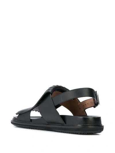 Shop Marni Fussbett Sandals In Black