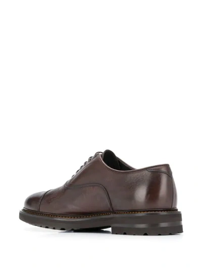 Shop Henderson Baracco Lace-up Derby Shoes In Brown