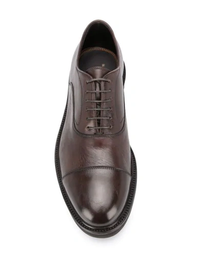 Shop Henderson Baracco Lace-up Derby Shoes In Brown