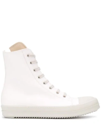 Shop Rick Owens Drkshdw Chunky Sole High-top Sneakers In White