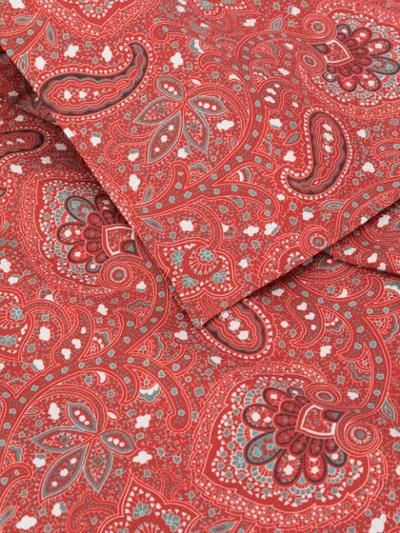 Shop Mackintosh Rafferty Paisley-print Scarf In Red