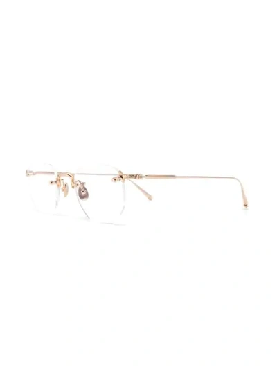 Shop Matsuda M3104 Hexagonal-frame Glasses In Gold