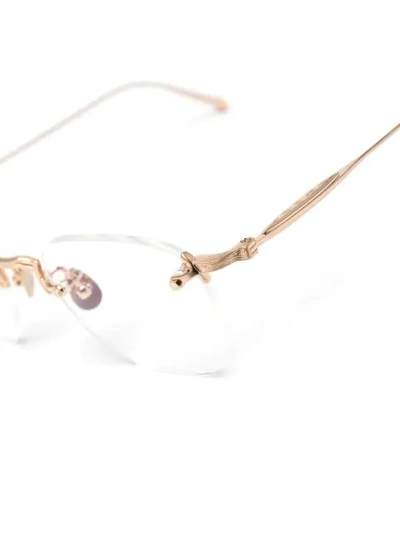 Matsuda M3104 Hexagonal-frame Glasses In Gold