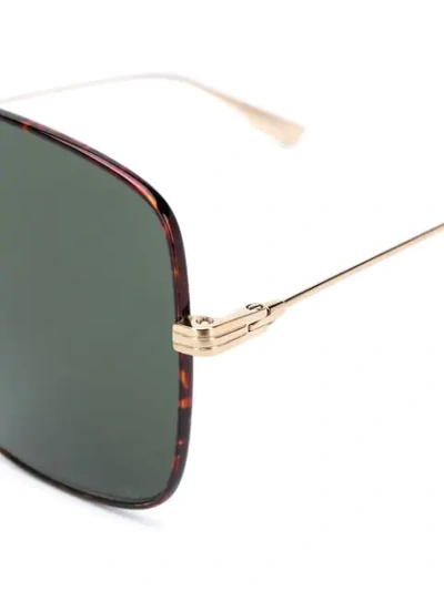 Shop Dior Monsieur2 Navigator-frame Sunglasses In Gold