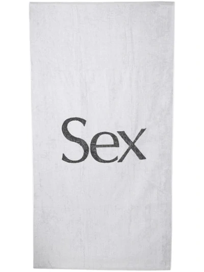 Shop More Joy Sex Print Towel In White
