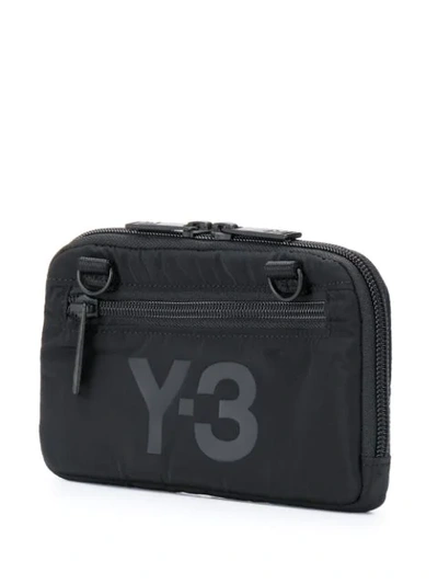 Shop Y-3 Logo Print Wallet In Black