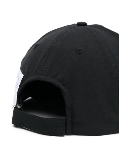 Shop Satisfy Dynamic Logo Patch Cap In Black