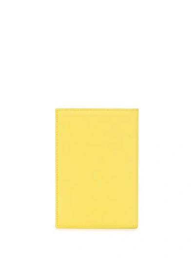 Shop Manokhi Leather Cardholder In Yellow