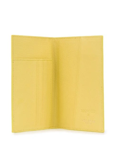 Shop Manokhi Leather Cardholder In Yellow