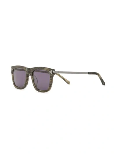Shop Karen Walker Voltaire Sunglasses In Brown