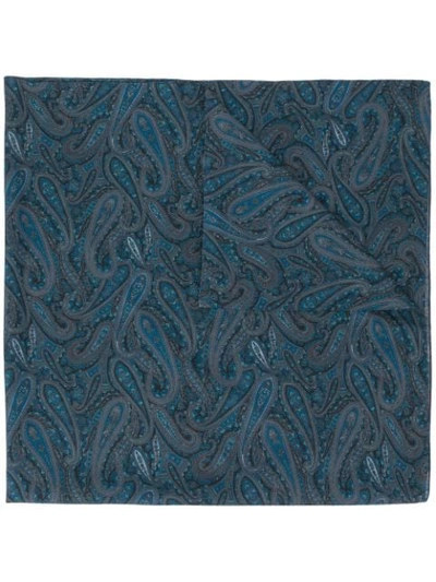 Shop Mackintosh Liberty-print Scarf In Blue