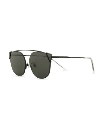Shop Gentle Monster Ringa M01 Aviator Sunglasses In Black