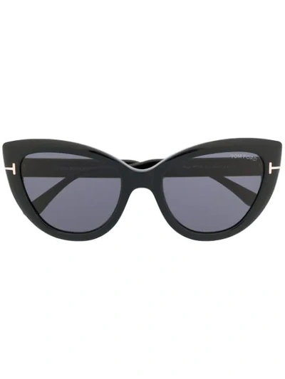 Shop Tom Ford Cat-eye Sunglasses In Black
