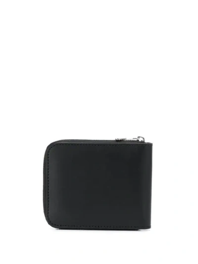 Shop Ami Alexandre Mattiussi Small Zipped Wallet In Black