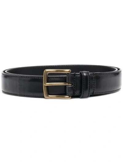 Shop Officine Creative Oc Strip 5 Leather Belt In Black