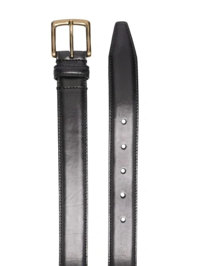 Shop Officine Creative Oc Strip 5 Leather Belt In Black