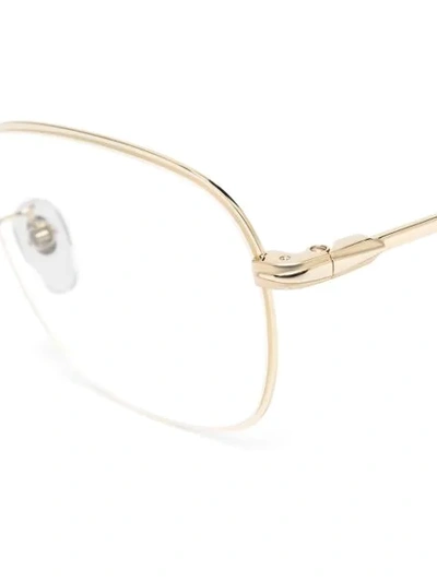 Eyewear By David Beckham Semi-rimless Rectangular Frame Glasses In Black