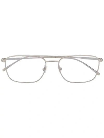 Shop Lacoste Square Shaped Glasses In Silver