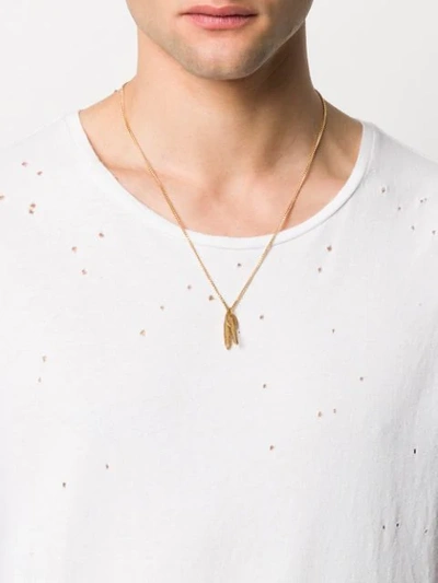 Shop Emanuele Bicocchi Bullet And Key Necklace In Gold