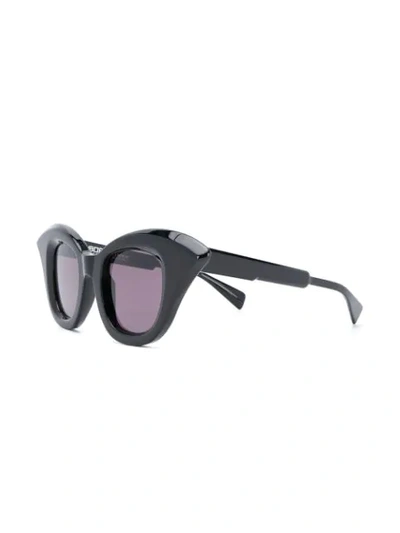 Shop Kuboraum Oversized-frame Sunglasses In Black