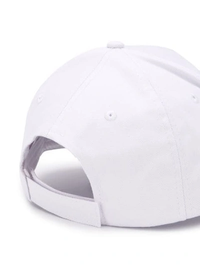 Shop Philipp Plein Rock Pp Baseball Cap In White