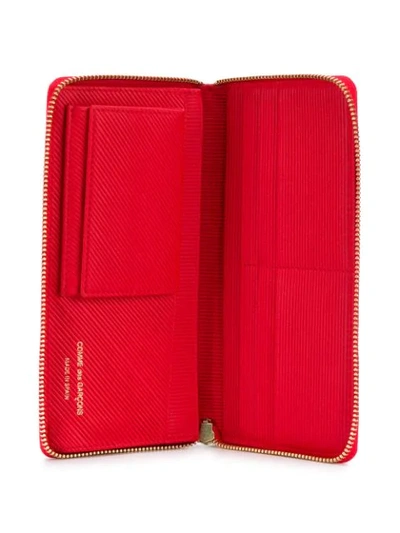 Shop Comme Des Garçons Classic Zip Wallet In Red