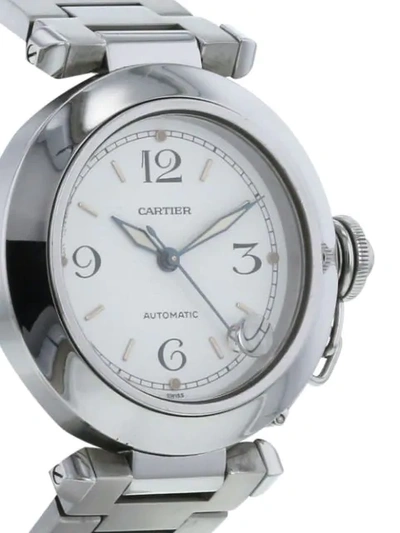Pre-owned Cartier 1990  Pasha Watch 32mm In White
