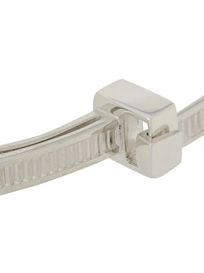 Shop Ambush Sss Zip Tie Bracelet In Silver