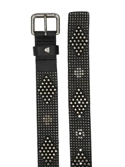 Shop Htc Los Angeles Geometric-studded Belt In Black