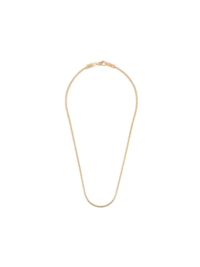 Shop Emanuele Bicocchi Herringbone Chain Necklace In Gold