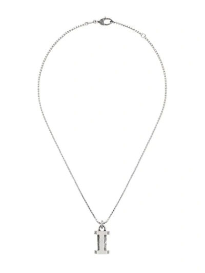 Shop Gucci I Letter Necklace In 0811 Undefined