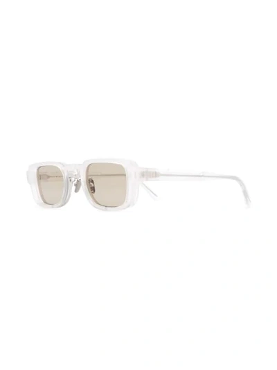 Shop Kuboraum Rectangular-frame Sunglasses In White