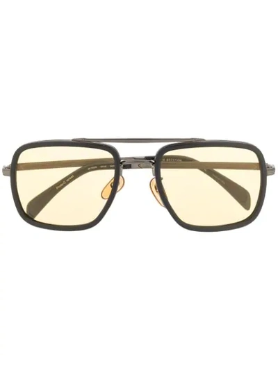 Shop David Beckham Eyewear Square-frame Sunglasses In Yellow