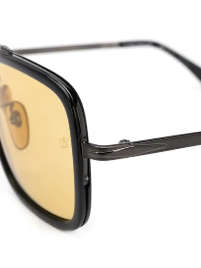 Shop David Beckham Eyewear Square-frame Sunglasses In Yellow