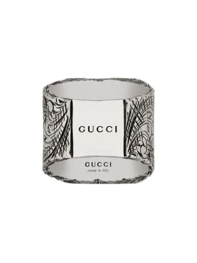 Shop Gucci K Letter Ring In Silver