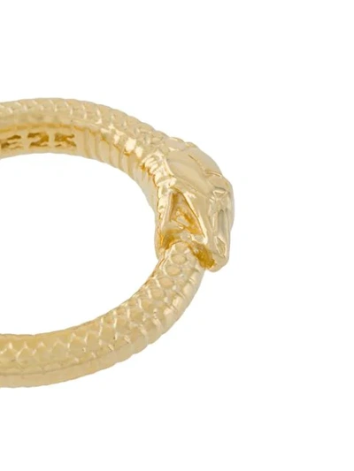 Shop Nove25 Ouroboros Serpent Ring In Gold