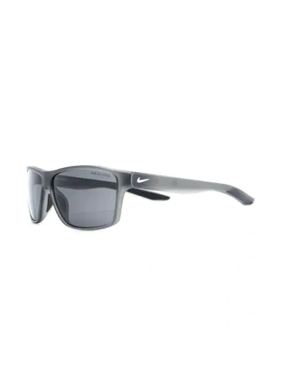 Nike Windstorm 65mm Rectangular Sunglasses In Grey