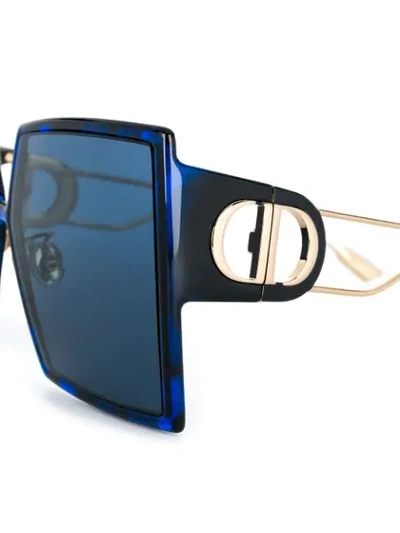 Shop Dior Square-frame Oversized Sunglasses In Blue