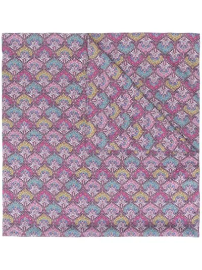 Shop Mackintosh Rafferty Paisley-print In Pink