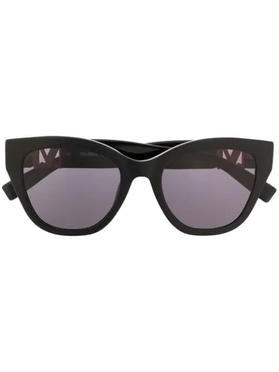 Shop Max Mara Berlin I/g Square Frame Sunglasses In Black