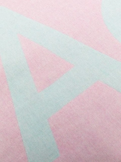 Shop Acne Studios Jacquard Logo Scarf In Pink