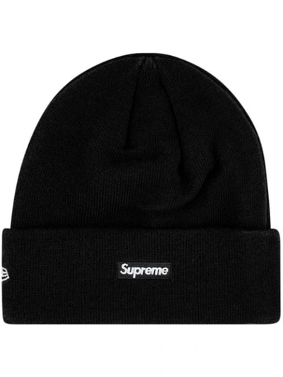 Shop Supreme X New Era S Logo Beanie In Black