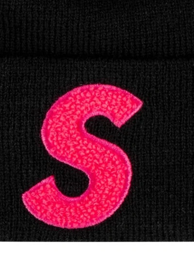 Shop Supreme X New Era S Logo Beanie In Black