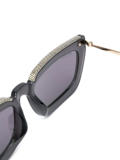 Shop Jimmy Choo Vela Sunglasses In Black