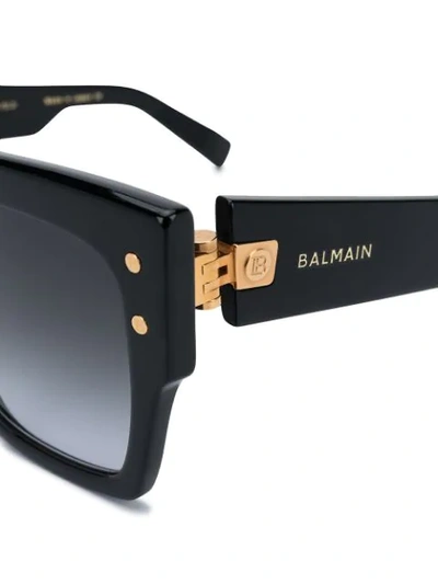 Balmain X Akoni Gradient Tinted Sunglasses In Black