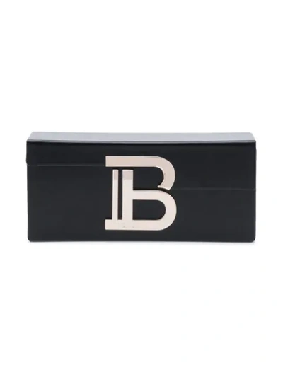 Shop Balmain B-ii Square Frame Sunglasses In Black