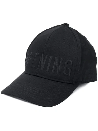 Shop Opening Ceremony Tonal Embroidered Logo Baseball Cap In Black