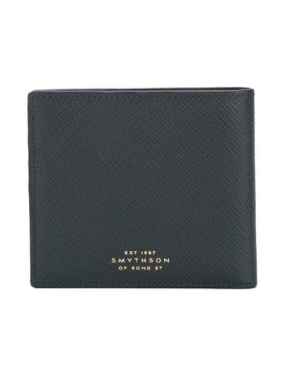Shop Smythson Portfolio Wallet In Blue