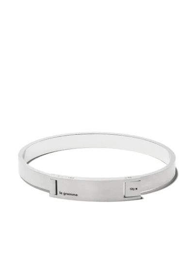 Shop Le Gramme 21g Assemblage Bracelet In Silver