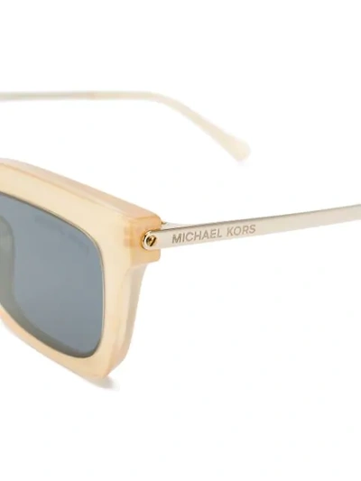 Shop Michael Kors Tinted Square Sunglasses In Neutrals
